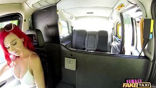 Tattooed Busty Babes Fuck in Cab