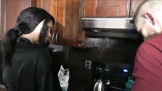 Ebony Sister Seduces Big Brother