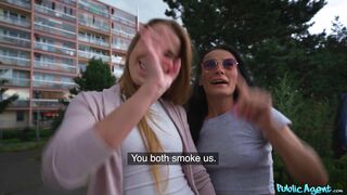 Lucky Agent in Basement Threesome