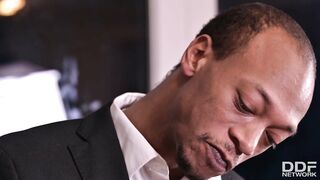 Boss Makes Assistant Ass Work Overtime