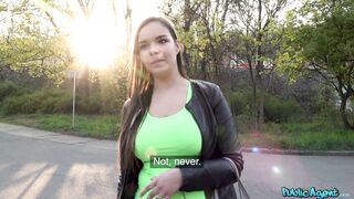 Train track blowjob and fuck