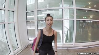 Big Tit Asian chick fucked in public
