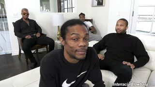 Interracial Blowbang - Cory Chase