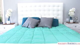 Friend's mom fucking in the bedroom with her tits