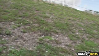 Adriana Squirts From Anal in Public