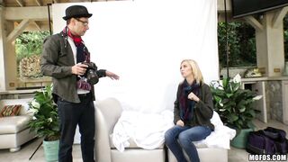 Blonde Model Sucks Homeowner