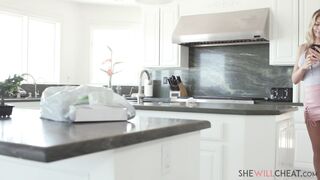 Back at her husband by fucking his assistant